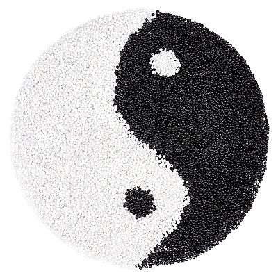 200G 2 Colors 12/0 Glass Round Seed Beads SEED-PH0002-11A-1
