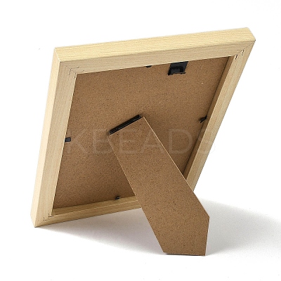 Natural & Synthetic Gemstone Healing Stones Picture Frame Stand AJEW-D308-01D-1