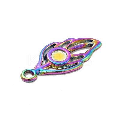 Ion Plating(IP) 304 Stainless Steel Pendant Cabochon Settings STAS-F282-13P-1