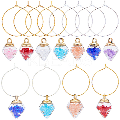 DIY Wine Glass Charm Jewerly Kit GLAA-SC0001-86-1
