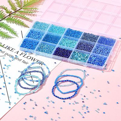 150G 15 Styles Baking Paint Glass Seed Beads SEED-FS0001-31A-1