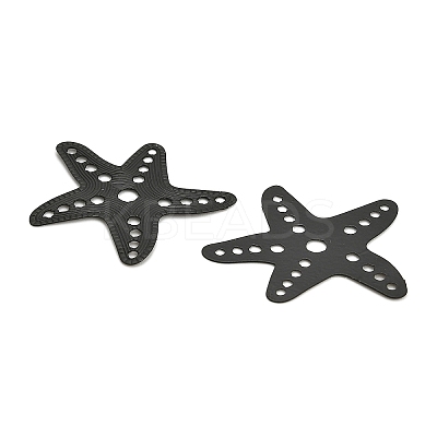 Spray Painted 430 Stainless Steel Starfish Multi-Strand Links STAS-Z116-12-1