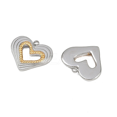 304 Stainless Steel Pendants STAS-L290-67GP-1