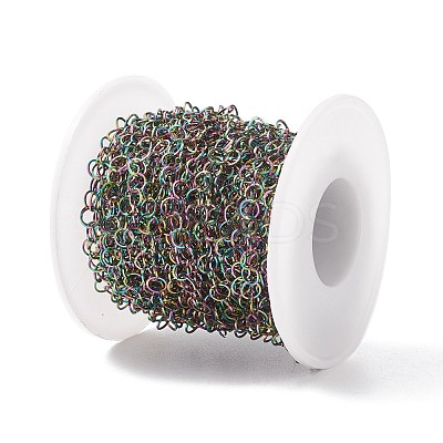 Ion Plating(IP) Rainbow Color 304 Stainless Steel Rolo Chains CHS-B001-03M-1