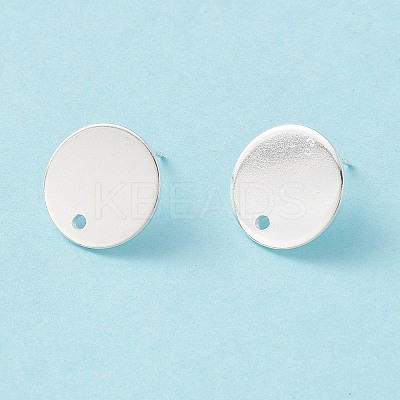 201 Stainless Steel Stud Earring Findings STAS-P308-09C-S-1