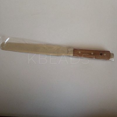 Steel Spatula Painting Knife with Wood Handle DRAW-PW0003-35-1
