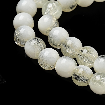 Crackle Glass Beads Strands GLAA-U001-8mm-11-1