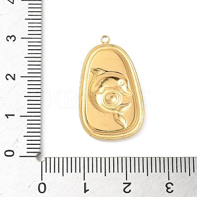 304 Stainless Steel Epoxy Resin with Natural Shell and Sequins Inside Pendants STAS-L026-17G-J04-1