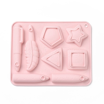 DIY Crayon Food Grade Silicone Molds DIY-B057-09-1