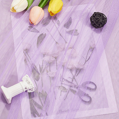 Polyester Mesh Fabric DIY-WH20009-40J-1