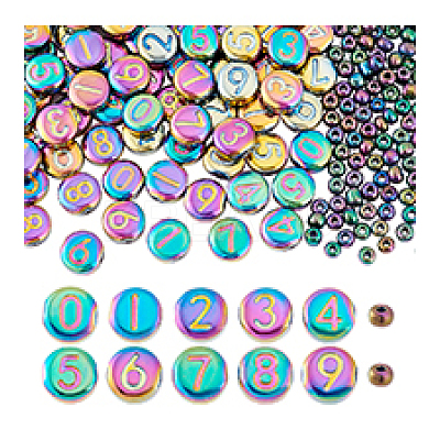 Electroplated Glass Beads and Glass Seeed Beads GLAA-PH0003-51-1