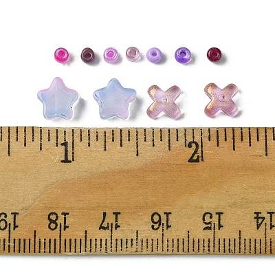 DIY Glass & Seed Beads Jewelry Making Findings Kits DIY-FS0005-62-1