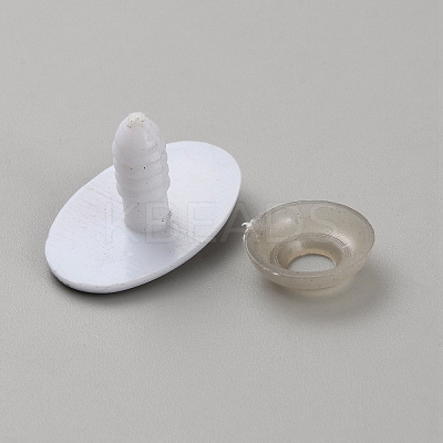 Oval Plastic Safety Craft Eye DIY-WH0581-25H-1