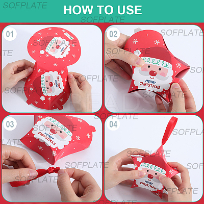 16Pcs 8 Colors Star Shape Christmas Gift Boxes CON-SP0001-01-1