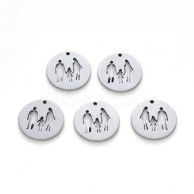 Non-Tarnish 304 Stainless Steel Pendants STAS-N092-34-1