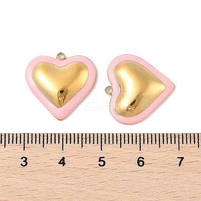 304 Stainless Steel Enamel Pendants STAS-P380-09G-01-1