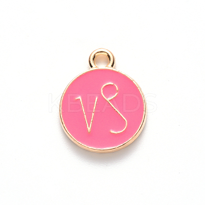Alloy Enamel Pendants ENAM-S124-01B-03E-1