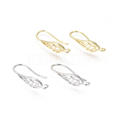 Brass Earring Hooks KK-G374-11-1