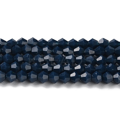 Opaque Solid Color Imitation Jade Glass Beads Strands LS-EGLA-A039-P4mm-D09-1