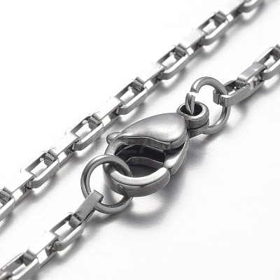 Tarnish Resistant 316 Surgical Stainless Steel Box Chain Bracelets LS-X-BJEW-JB01865-1