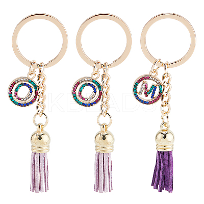 Alloy Colorful Rhinestone Keychain KEYC-WR0001-24-1