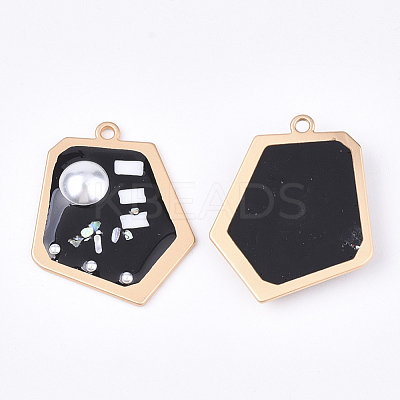 Epoxy Resin Pendants RESI-S365-74A-1