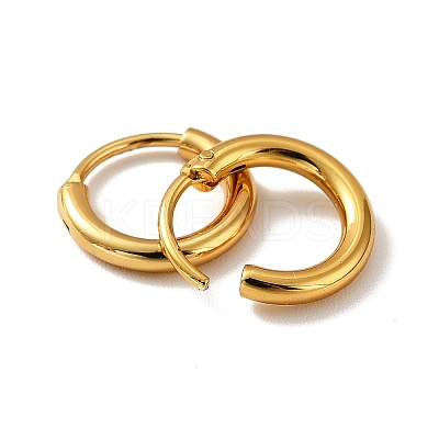 PVD Vacuum Plating 201 Stainless Steel Huggie Hoop Earrings LS-STAS-H164-02G-1