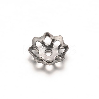 Tarnish Resistant Multi-Petal Flower 304 Stainless Steel Bead Caps LS-STAS-E103-12A-1