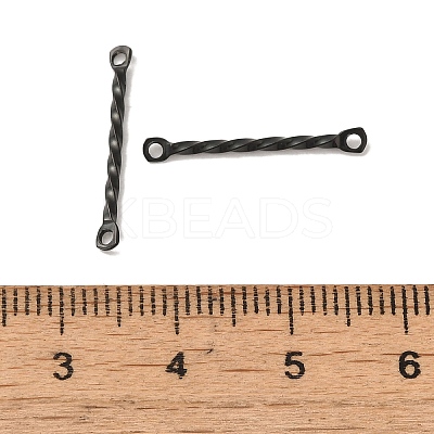 304 Stainless Steel Connector Charms STAS-Q323-02B-B-1