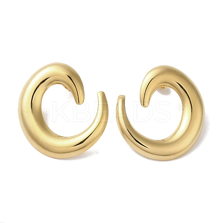 Left and Right Vortex 304 Stainless Steel Stud Earrings for Women EJEW-I303-01G-1