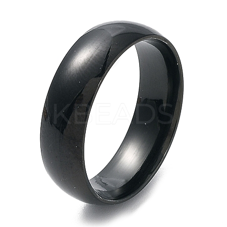 Ion Plating(IP) 304 Stainless Steel Flat Plain Band Rings STAS-I160-A-21mm-B-1