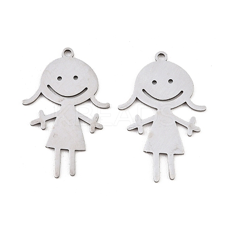201 Stainless Steel Pendants STAS-I364-11P-1