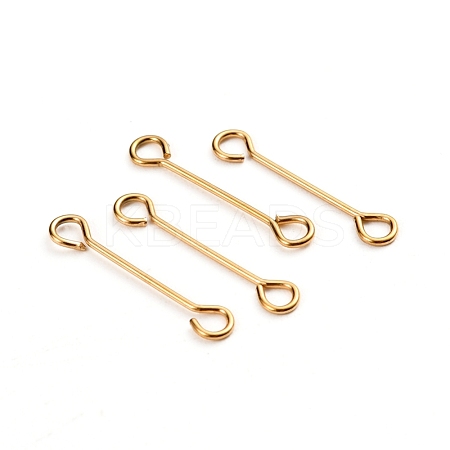 Ion Plating(IP) 304 Stainless Steel Eye Pins STAS-I141-01B-G-1