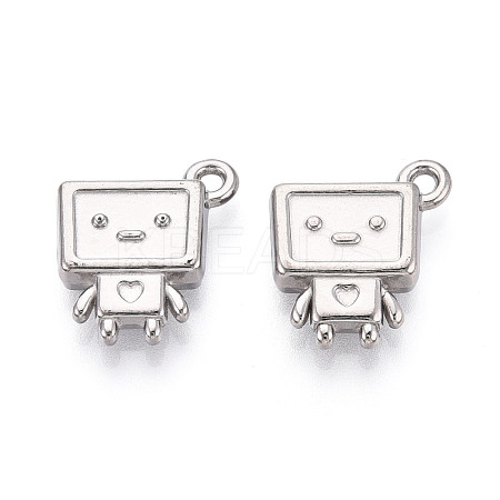 Anti-Tarnish 304 Stainless Steel Pendants STAS-Q334-14P-1
