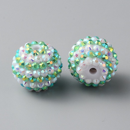Resin Rhinestone Beads RESI-TAC0004-28E-1