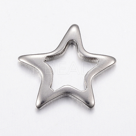 Non-Tarnish 304 Stainless Steel Linking Rings X-STAS-G172-56P-1