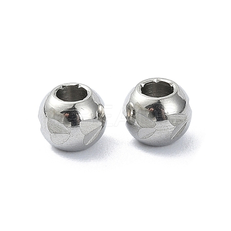 Non-Tarnish 316 Stainless Steel Beads STAS-H191-08P-1