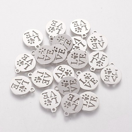 Non-Tarnish 201 Stainless Steel Charms STAS-Q201-T057-1