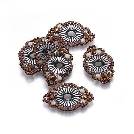MIYUKI & TOHO Handmade Japanese Seed Beads Links SEED-A029-DB07-1