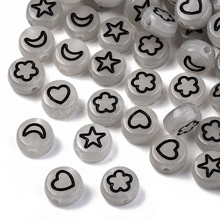 Luminous Acrylic Beads LACR-N001-003-1
