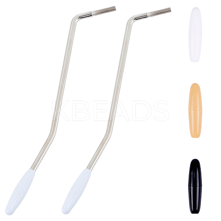 5Pcs 5 Styles Iron & Plastic Tremolo Arm Whammy Guitar Bar for Electric Guitar Flat Mount Stud Mount FIND-CN0002-20B-1