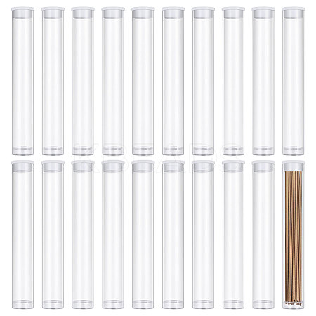 Transparent Tube Plastic Bead Containers with Lids CON-WH0092-81B-1