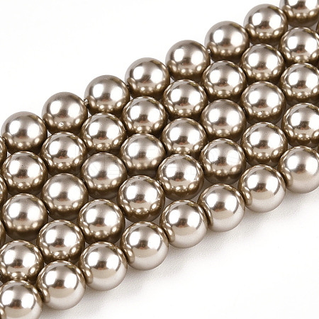 Glass Pearl Beads Strands HY-G002-01C-13-1