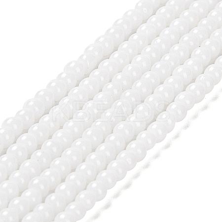 Imitation Jade Glass Beads Strands GLAA-K062-A01-09-1