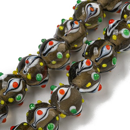 Handmade Lampwork Beads Strands LAMP-N025-05I-1