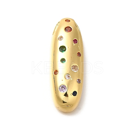 Brass Cubic Zirconia Pendants KK-M295-13G-I-1