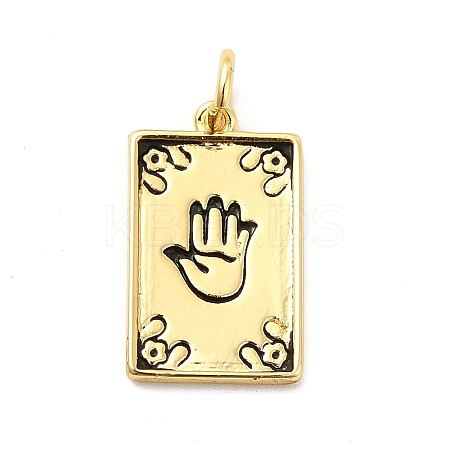 Rack Plating Brass Pendants KK-K270-37G-1