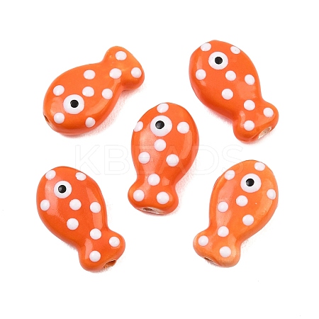 Handmade Porcelain Beads PORC-B009-03N-1