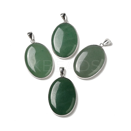 Natural Green Aventurine Pendants G-M415-01P-09-1