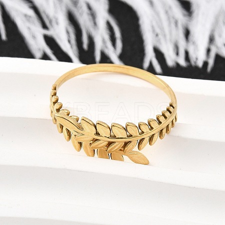 304 Stainless Steel Adjustable Open Cuff Rings for Women RJEW-U062-01B-G-1